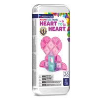 Magnetinis konstruktorius Magna-Tiles Micromags Heart To Heart 264026HH, 26 vnt., įvairių spalvų