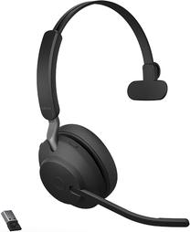 Belaidės ausinės Jabra Evolve2 65 Link380a MS Mono, juoda sp.