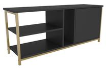 ТВ стол Kalune Design Neola, антрацитовый цв./золотой цв., 120 см x 35.3 см x 50.8 см