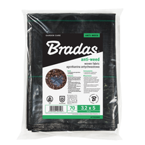 Agrotekstilė nuo piktžolių Bradas, juoda sp., 15 m x 1.1 m, 70 g/m²