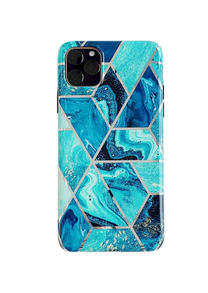 Чехол для телефона Fusion Accessories Geometric Marble For Apple iPhone 12 / 12 Pro, зеленый цв., Apple