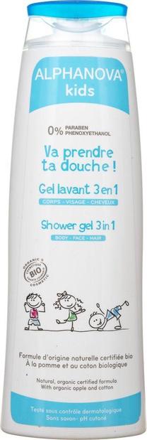 Dušo želė ir šampūnas Alphanova Kids, 250 ml