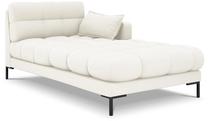 Sofa Micadoni Home Mamaia Chaise Longue, šviesiai ruda sp., dešininė, 185 x 102 cm x 75 cm