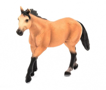 Фигурка-игрушка Mojo Quarter Horse Buckskin 387121, коричневый цв.
