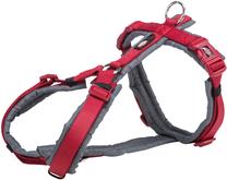 Petnešos šunims Trixie Premium, raudona sp./pilka sp., 700 - 850 mm x 25 mm, L