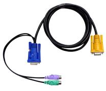 Провод Aten 2L-5202P PS/2, Male, 1.8 м, черный цв.
