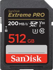 Atminties kortelė SanDisk Extreme Pro, 512 GB, 200 Mb/s
