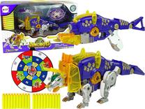 Комплект Lean Toys Dinobots 10044, 30 см Желтый цв./Серый цв./Фиолетовый цв.