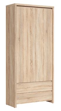 Spinta Kaspian S128-REG2D2S-DSO/DSO, ąžuolo sp., 90 cm x 40.5 cm x 200.5 cm