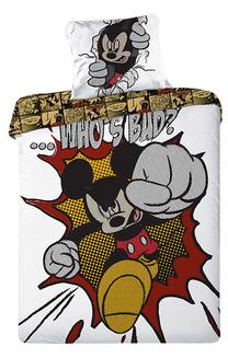 Patalynės užvalkalų komplektas Faro Tekstylia Mickey Mouse 03, įvairių spalvų, 70 x 80 cm, 160 x 200 cm