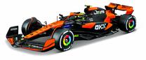 Игрушечная машина Bburago F1 McLaren MCL38 18-28511, 1:24, черный цв./oранжевый цв.