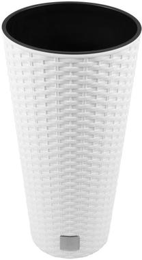 Gėlių vazonas Prosperplast, plastikinis, Ø 40 cm, balta sp.