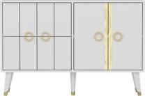 Komoda Kalune Design Eagle 327ODS1143, balta sp., 80 cm x 120 cm x 30 cm