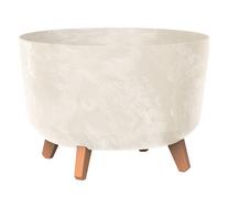 Gėlių vazonas Prosperplast Gracia DGRL400E-CY700, plastikinis, Ø 39 cm, smėlio sp.