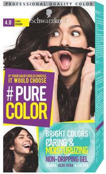 Matu krāsa Schwarzkopf Pure Color, tumši brūna krās., Dark Brown 4, 142.00000000000003 ml