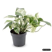 Augalas skindapas Epipremnum pinnatum Marble Variegata, 20 cm, ø12 cm
