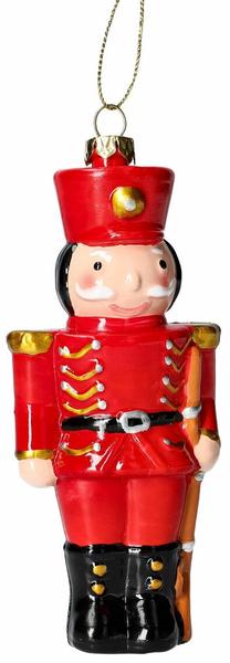 Eglītes rotājums Homla Evi Nutcracker, sarkana krās., 12 cm, plastmasa