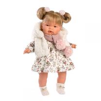Lelle ar aksesuāriem Llorens Joelle 13852, 38 cm, balta krās.