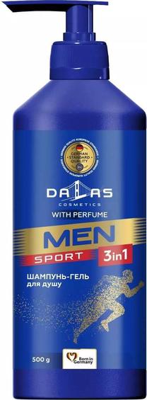 Dušas želeja un šampūns Dalas Sport 3 in 1, 500 ml