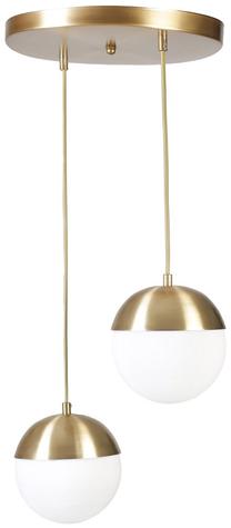 Valgusti rippuv Opviq Chandelier Kure 8710-2, E27, kuldne v. / kuldne v.