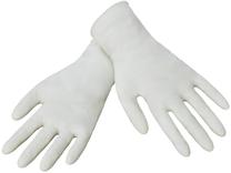 Pirštinės Leifheit Disposable Rubber Gloves, balta sp., M, 10 vnt.