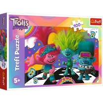 Пазл Trefl Trolls 16461T, 27.5 см x 41 см, 100 шт., многоцветный