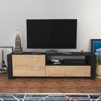 ТВ стол Kalune Design Piedmont, антрацитовый цв./коричневый цв./светло-коричневый цв., 36.8 см x 46 см x 160 см