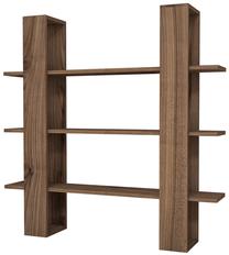 Pastatoma lentyna Kalune Design Ada 835PUQ3613, riešuto sp., 120 cm x 23.2 cm x 120 cm