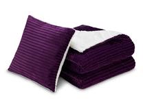 Pledas Dormeo Warm Hug Deluxe 3in1, baltas/violetinis, 200 cm x 200 cm