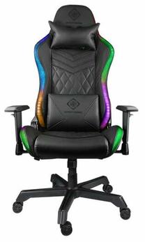 Žaidimų kėdė Deltaco DC410, 57 x 38 x 137 - 147 cm, juoda sp.