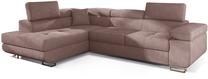 Kampinė sofa Anton Soro 61, rožinė sp., kairinė, 202 x 275 cm x 90 cm