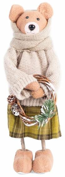 Kalėdinė dekoracija, "Meškutis" Homla Carol 712920, 12 cm, įvairių spalvų
