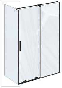 Dušo sienelė Ravak Rops X90VA0300Z1, 100 cm x 195 cm, skaidri sp./juoda sp./grūdintas