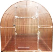 Kasvuhoone Svajone Kompakt Nano, polükarbonaat, 4 x 2.4 m, 4 mm, hõbe v.