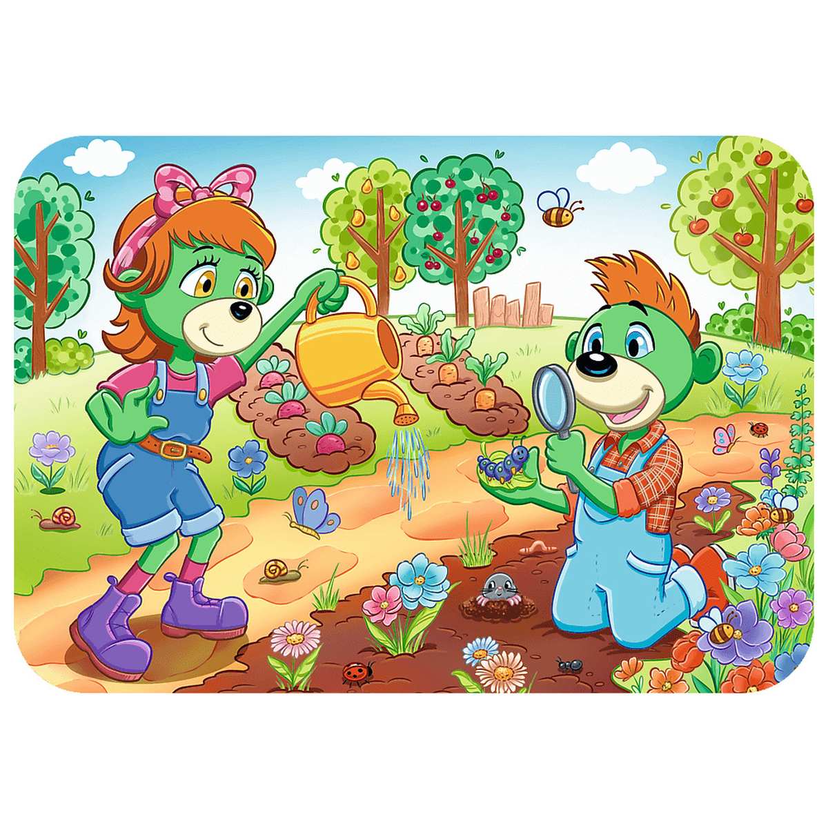 Trefl - The Treflik Family, Tre gattini - Puzzle da 60 pezzi - Puzzle colorati con gattini, intrattenimento, divertimento per bambini dai 4 anni in su Trefl - The Treflik Family, Tre gattini - Puzzle da 60 pezzi - Puzzle colorati con gattini, intrattenimento, divertimento per bambini dai 4 anni in su