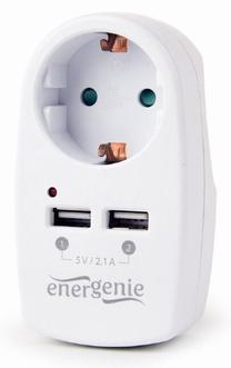 Buitinis įkroviklis EnerGenie EG-ACU2-02, AC/2 x USB