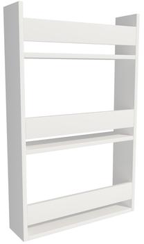Sieninė lentyna Kalune Design Leon 550ARN1408, balta sp., 90 cm x 14.5 cm x 53.6 cm