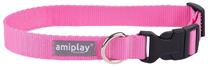 Ошейник для собак Amiplay Popular, розовый цв., 200 - 350 мм x 15 мм, S