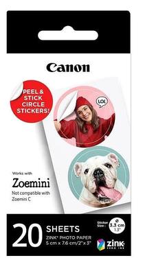 Fotopopierius Canon Zink Circle 20 Sheets, Lipdukai / Canon ZINK