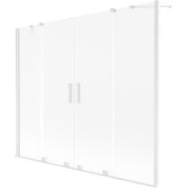 Vannas siena Mexen Velar Duo, 190 cm x 150 cm, balta krās./matēta faktūra