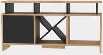 ТВ стол Kalune Design Auburn, антрацитовый цв./дубовый цв., 29.9 см x 120 см x 60.6 см