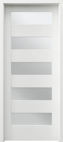 Iekšdurvju vērtne rāmis Porta Trim Lite B5, labais, balta krās., 203 x 84.4 x 4 cm