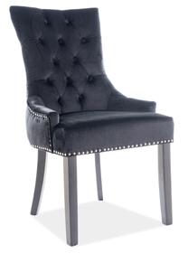 Valgomojo kėdė Edward Velvet EDWARDVCC19, juoda sp., 44 cm x 56 cm x 98 cm
