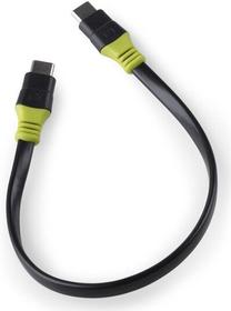 Kabelis Goal Zero Green&Black, USB Type-C, 25.4 cm, juoda sp./žalia sp.