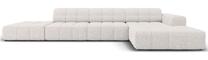 Kampinė sofa Micadoni Home Jennifer MIC_RCO_140_F1_JENNIFER5, šviesiai pilka sp., dešininė, 341 x 166 cm x 70 cm