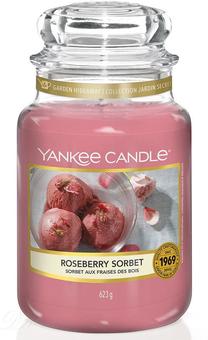 Svece, aromātiskā Yankee Candle, 110 h, rozā krās.