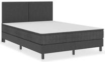 Lova dvigulė VLX Elegant 3054710, 180 x 200 cm, balta sp./tamsiai pilka sp., su čiužiniu, su grotelėmis