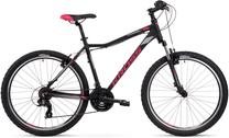 Dviratis kalnų Kross Lea 1.0, 26 ", 19" rėmas, juoda sp./rožinė sp./pilka sp.