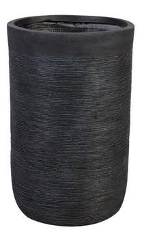 Puķu pods Home4you, keramika, Ø 24 cm, pelēka krās.
