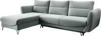 Kampinė sofa Silva Savoi 100, pilka sp., kairinė, 201 x 276 cm x 100 cm